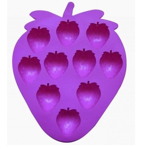 Silicone Strawberry Cool Ice Cube Trays
