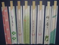 Paper Wrapped Disposable Bamboo Chopsticks: Twin Tensoge Genroku Types