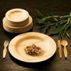 Disposable Veneerware Bamboo Plates - 100% Biodegradable