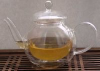 double wall glass tea pot